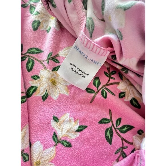 DRAPER JAMES Women's Sz M Pajama Set Pink MAGNOLIA Floral Soft Sleeveless - Picture 6 of 16